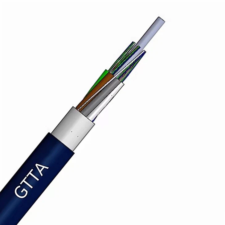 Envoltura consolidada polietileno de aluminio de la cinta de la llama aérea del cable de fribra óptica para la comunicación