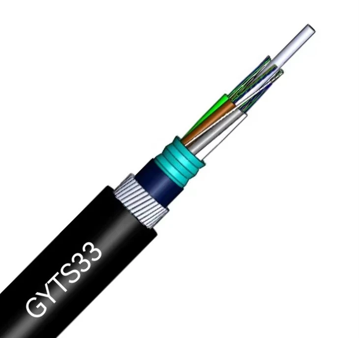 Cable de fibra óptica submarino blindado con alambre de acero